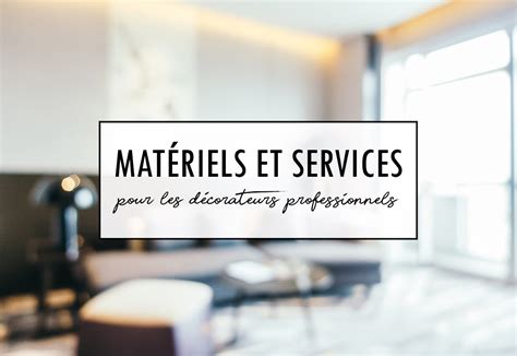 Mat Riel Et Services Pour Les D Corateurs Professionnels Creavea