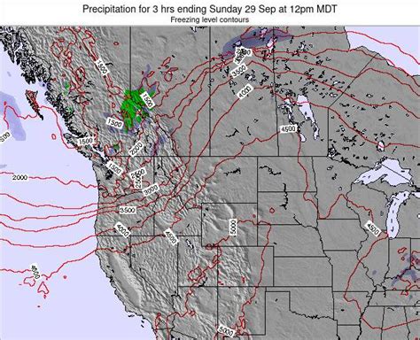 Montana Precipitation For 3 Hrs Ending Tuesday 12 Nov At 5am Mst