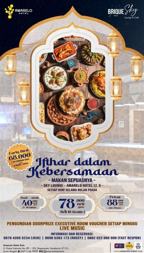 Deretan Hotel Di Solo Yang Menawarkan Paket Bukber Ramadhan All You Can