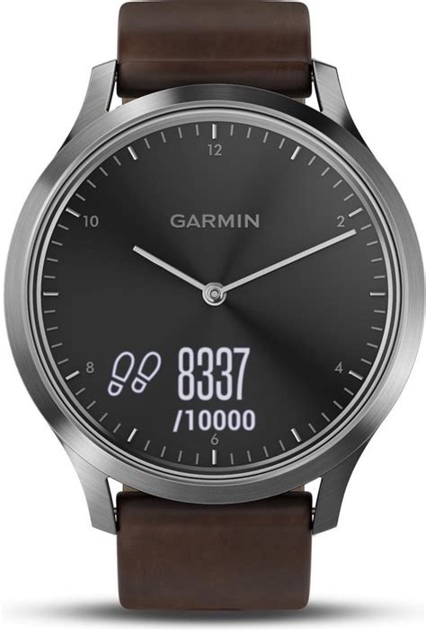Garmin Vivomove HR Premium Hybrid Smartwatch - 43 mm - Bruin | bol