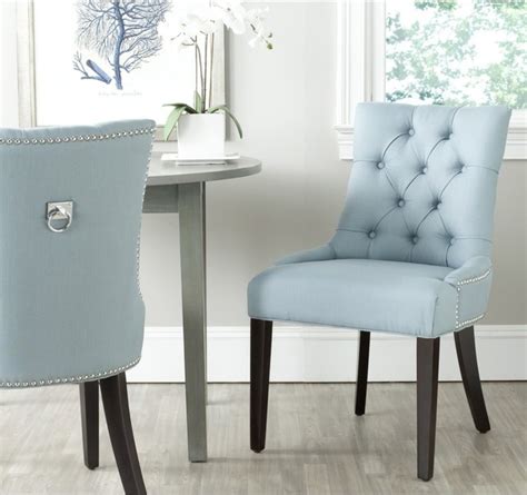 Safavieh Harlow Light Blue Ring Chair Set Of 2 Contemporary