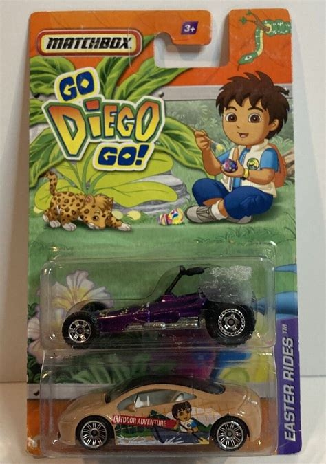 2010 Viacom Nickelodeon Matchbox Go Diego Go 2 Pack Easter Rides Ebay