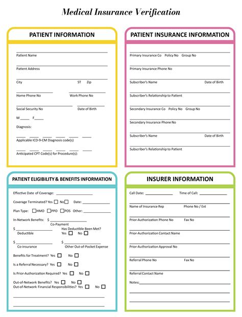 Medical Insurance Forms 10 Free PDF Printables Printablee