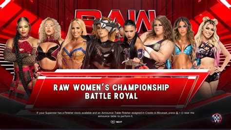 Wwe 2k23 Raw 8 Women Battle Royal First Ever Raw Women‘s Champion