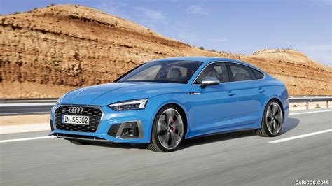 2020 Audi S5 Sportback Tdi Color Turbo Blue Front Three Quarter Hd Wallpaper 1