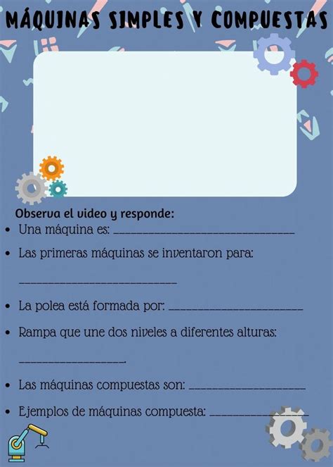 Máquinas simples y compuestas interactive activity Maquinas simples y