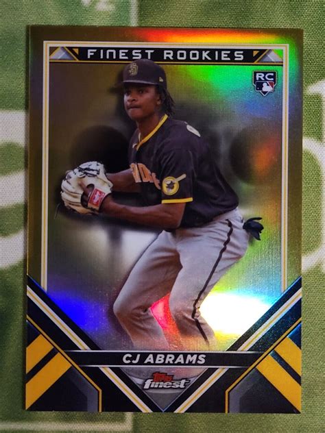 2022 Finest Rookies Design Variation Gold Refractor 50 CJ Abrams