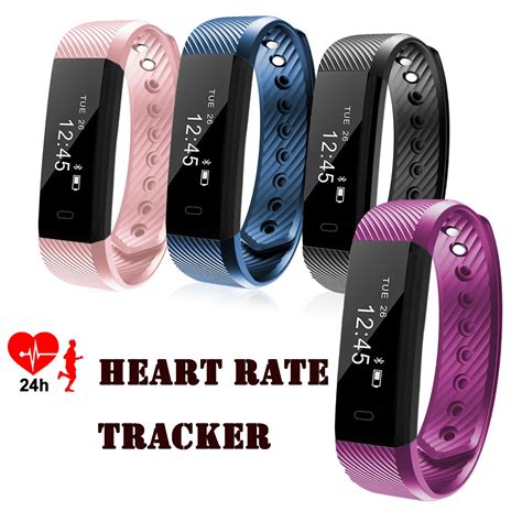 IP67 Waterproof Bluetooth Fitness Tracker Heart Rate Monitor Smart