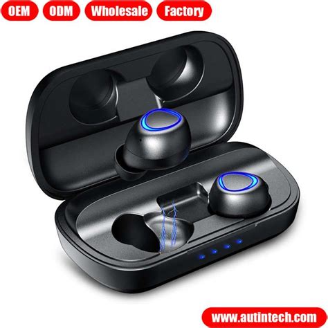 Ce Rohs Fcc Approved Ipx7 Waterproof Wireless Earphone Type C Port Bluetooth V5 0 Earbuds With