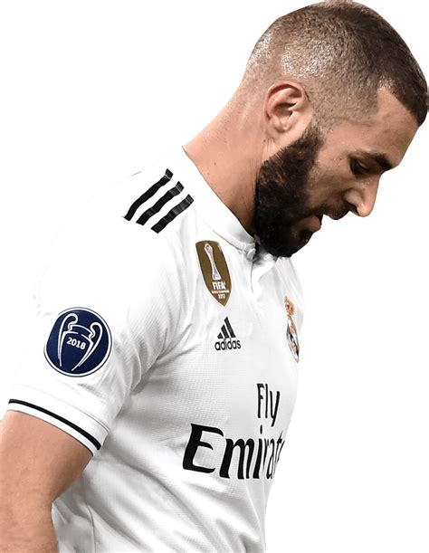 Karim Benzema Real Madrid football render - FootyRenders