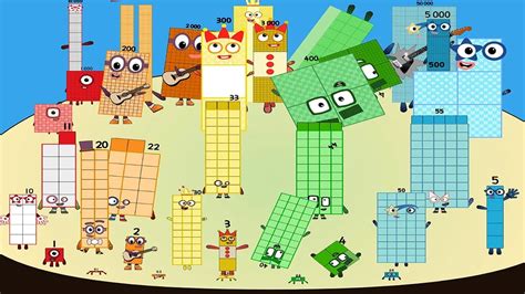 Numberblocks Band 1 To 50 Full Video Youtube