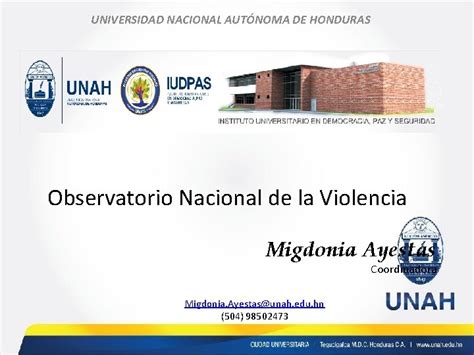 Universidad Nacional Autnoma De Honduras Observatorio Nacional De