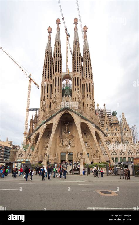 Façade de la Passion église de la Sagrada Familia Temple Expiatori de