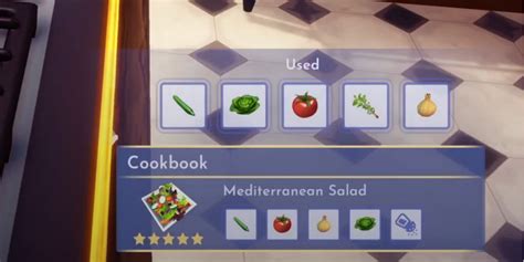 Disney Dreamlight Valley How To Make Mediterranean Salad