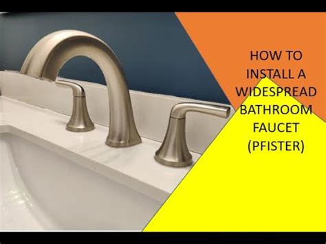 How To Install A Pfister Bathroom Faucet Youtube