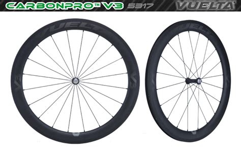 Vuelta Carbon Pro V3 700c Hand Built Clincher Road Bike Wheel Set