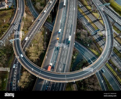 Spaghetti Junction Interchange Birmingham Aerial View Stock Photo Alamy