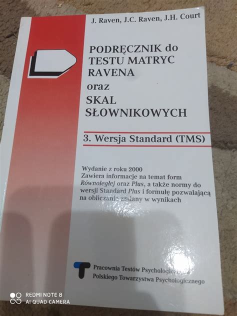 Podręcznik do Testu Matryc Ravena Łódź Kup teraz na Allegro Lokalnie