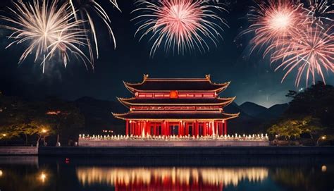 Premium Photo | Chinese new year fireworks