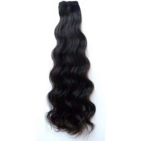 Natural Human Hair Natural Black Remy Hair Packaging Size 25 Kg For