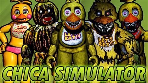 Playing As All Chica Animatronics Fnaf Chica Simulator Five Nights