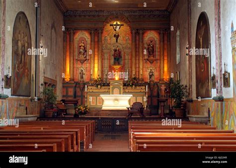 Mission santa barbara interior hi-res stock photography and images - Alamy