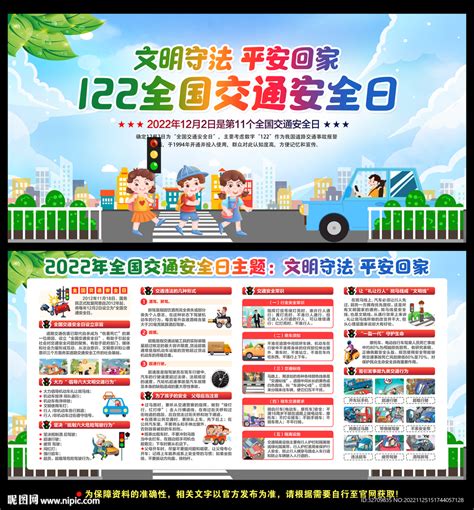 122全国交通安全日设计图 展板模板 广告设计 设计图库 昵图网