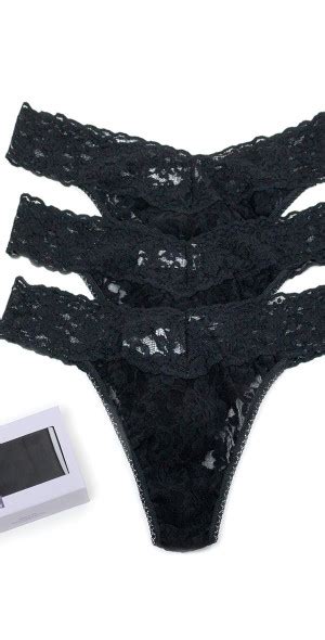 Hanky Panky Three Pack Original Rise Signature Lace Thong