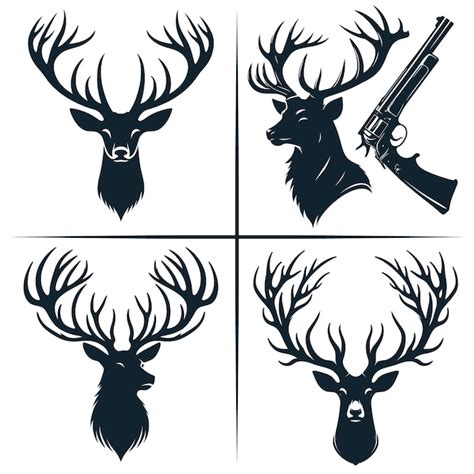 Premium Vector Deer Head Svg Deer Hunting Svg Cut File Cricut File