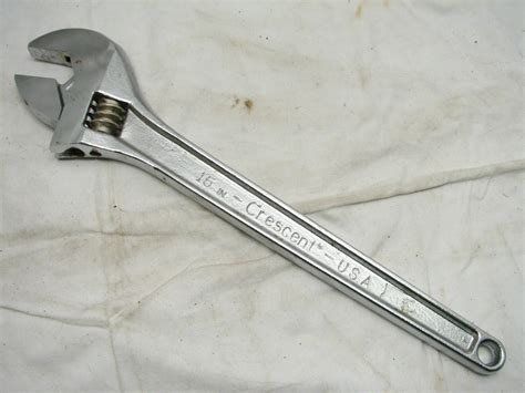 Crescent 15 Adjustable Wrench Crestaloy Forged Steel Oil Big Rig Tool