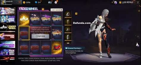 Cara Mendapatkan Bundle FF Untamed Demilady Dalam Event Faded Wheel