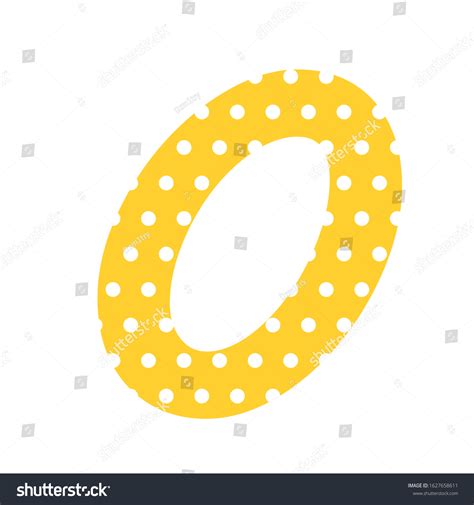 Polka Dot Number 0 Clipart Image Stock Vector Royalty Free 1627658611