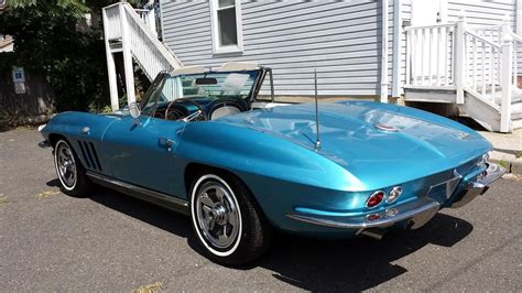 1966 Corvette Roadster Nassau Blue White Interior Classic Chevrolet Corvette 1966 For Sale