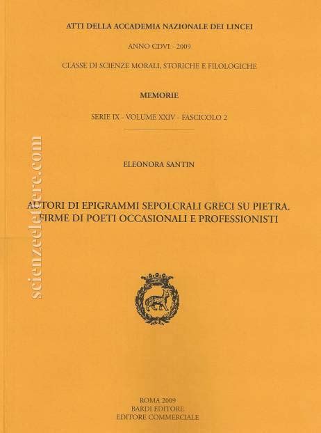 Autori Di Epigrammi Sepolcrali Greci Su Pietra Firme Di Poeti