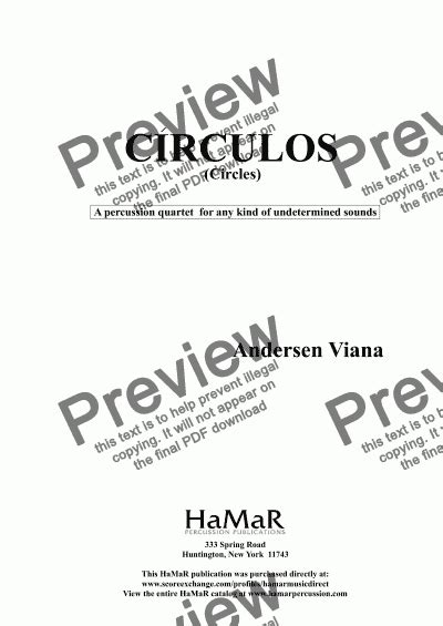 CÍRCULOS (Circles) - Download Sheet Music PDF file 