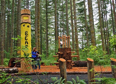 Silver Falls State Park North Canyon Nature Play Area Learning Landscapes Design