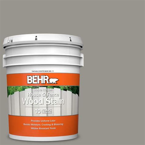 Behr Gal N Battleship Gray Solid Color House And Fence