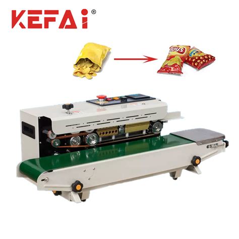 Kefai Automatic Continuous Band Sealer Plastic Bag Sealing Machine