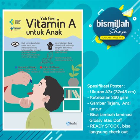Jual Poster Vitamin A Pada Anak Shopee Indonesia