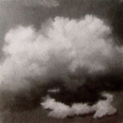 Fluffy clouds Drawing by Prisac Nicolae | Saatchi Art