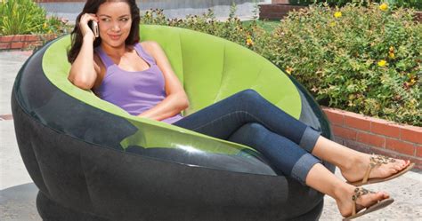 Intex Inflatable Lounge Chair w/ Ottoman Only $19.99 at ALDI | Great for Indoor & Outdoor Use