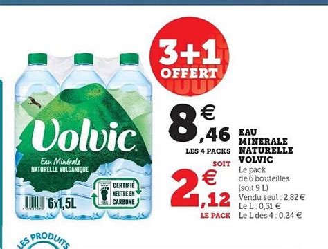 Promo Eau Min Rale Naturelle Volvic Chez Super U Icatalogue Fr