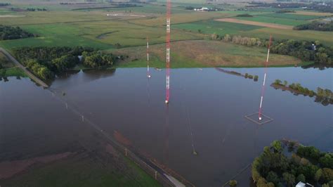 Drone Footage Wnax Am And James River Flooding Yankton Sd Youtube