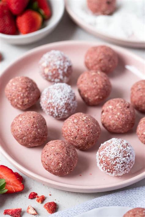 Strawberry Bliss Balls The Cooking Collective