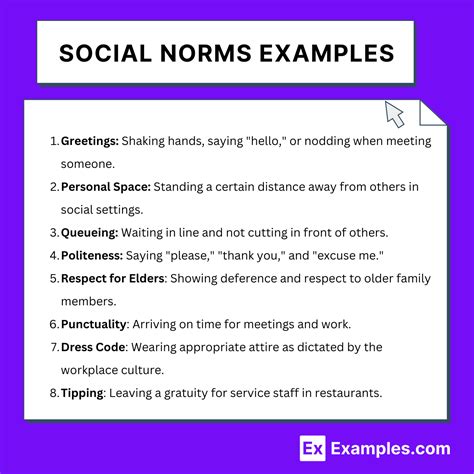 Social Norms 15 Examples Definition Theory Types More