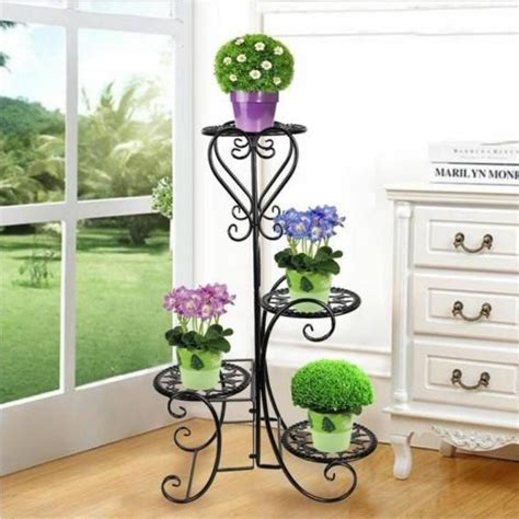 Jual Rak Bunga Besi Minimalis Bertingkat Standing Pot Susun Stand