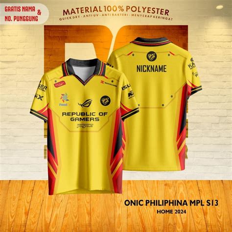 Jual PREMIUM BAJU JERSEY ONIC PHILIPHINA HOME ESPORTS MPL S13 TERBARU