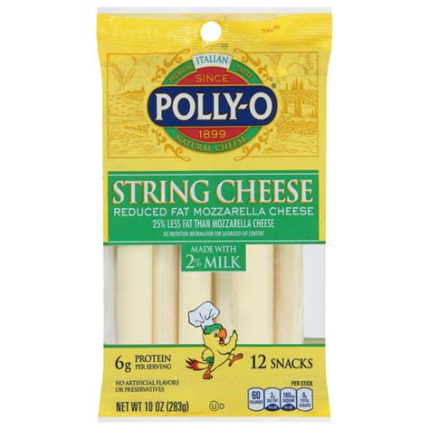 Save On Polly O Mozzarella Reduced Fat String Cheese Milk Ct