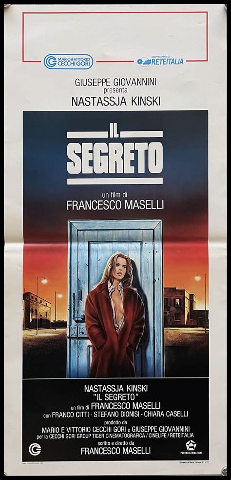 1990 Locandina Cinema Il Segreto Franco Citti Nastassja Kinski