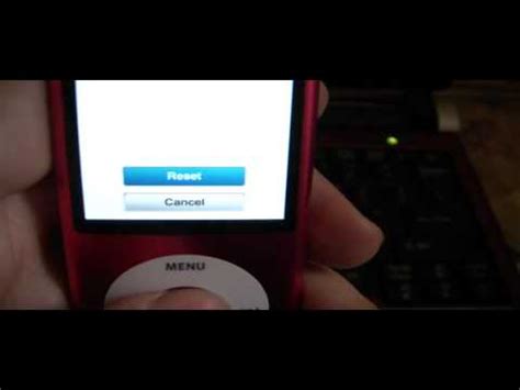 How To Reset An Ipod Nano Th Generation Youtube